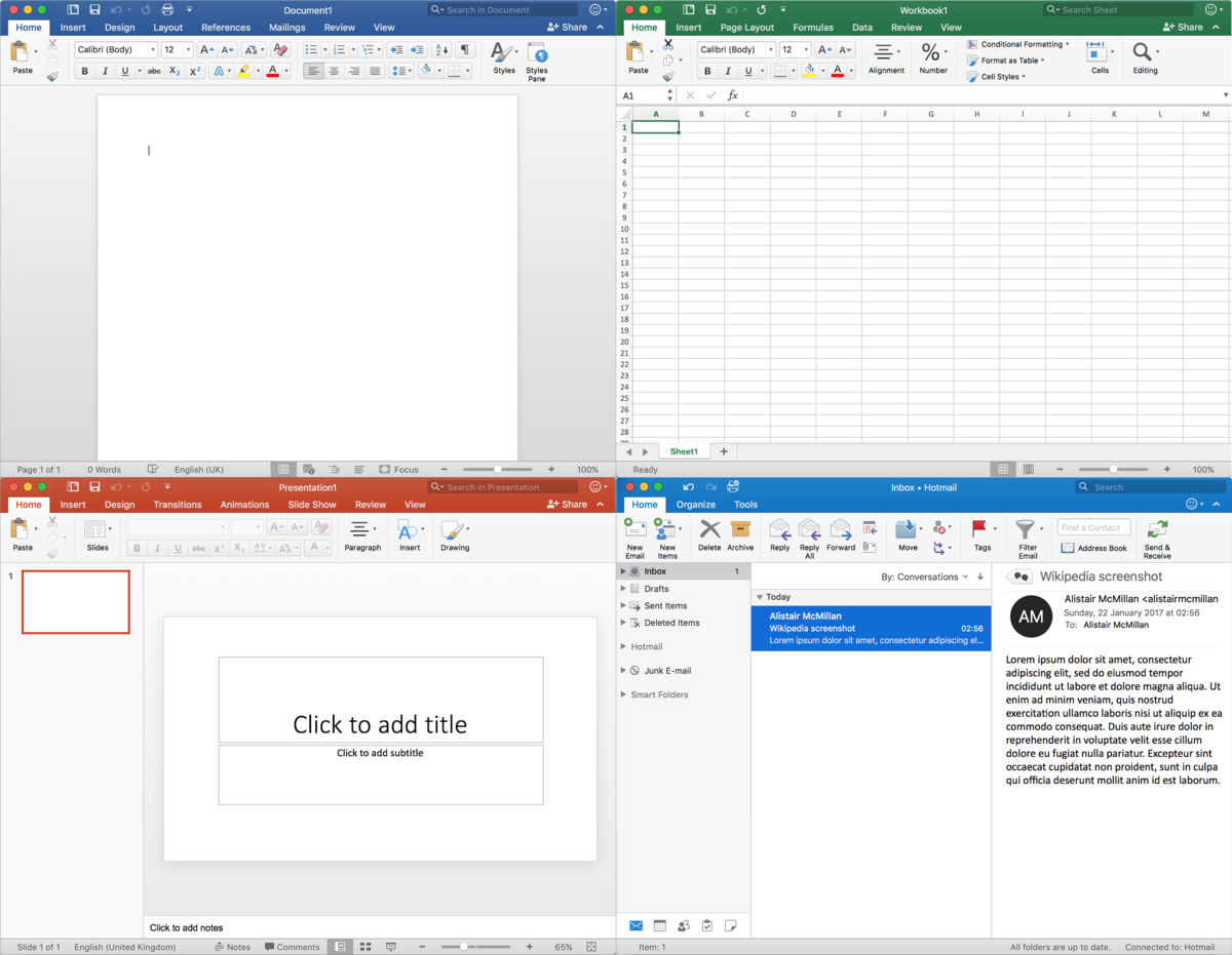 Microsoft office for mac 2016 free download